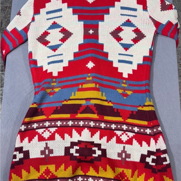 L&B Red and White Knit Sweater NWT Sz L/XL - Picture 5 of 6